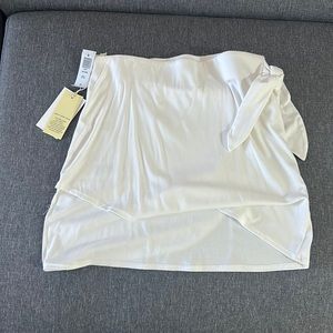 White wrap skirt